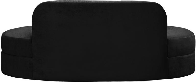 Mitzy Black Velvet Sofa