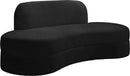 Mitzy Black Velvet Sofa - Town Of Bargains Furniture - NY