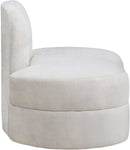 Mitzy Cream Velvet Chair - Town Of Bargains Furniture - NY