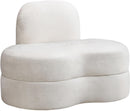 Mitzy Cream Velvet Chair - Town Of Bargains Furniture - NY