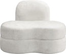 Mitzy Cream Velvet Chair - Town Of Bargains Furniture - NY