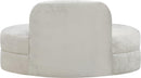 Mitzy Cream Velvet Loveseat - Town Of Bargains Furniture - NY