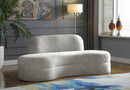 Mitzy Cream Velvet Sofa - Town Of Bargains Furniture - NY