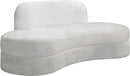 Mitzy Cream Velvet Sofa - Town Of Bargains Furniture - NY