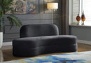 Mitzy Grey Velvet Sofa - Town Of Bargains Furniture - NY