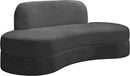 Mitzy Grey Velvet Sofa - Town Of Bargains Furniture - NY