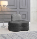 Mitzy Grey Velvet Chair - Town Of Bargains Furniture - NY
