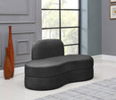 Mitzy Grey Velvet Loveseat - Town Of Bargains Furniture - NY