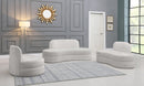 Mitzy Cream Velvet Loveseat - Town Of Bargains Furniture - NY