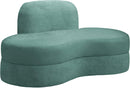 Mitzy Mint Velvet Loveseat - Town Of Bargains Furniture - NY