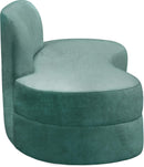 Mitzy Mint Velvet Sofa - Town Of Bargains Furniture - NY