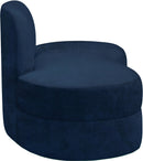 Mitzy Navy Velvet Loveseat - Town Of Bargains Furniture - NY