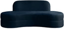 Mitzy Navy Velvet Sofa - Town Of Bargains Furniture - NY