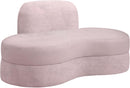 Mitzy Pink Velvet Loveseat - Town Of Bargains Furniture - NY