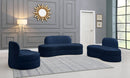 Mitzy Navy Velvet Sofa - Town Of Bargains Furniture - NY