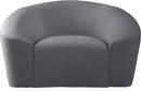 Riley Grey Velvet Chair - Town Of Bargains Furniture - NY