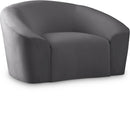 Riley Grey Velvet Chair - Town Of Bargains Furniture - NY