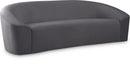 Riley Grey Velvet Sofa - Town Of Bargains Furniture - NY