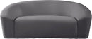 Riley Grey Velvet Loveseat - Town Of Bargains Furniture - NY