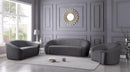 Riley Grey Velvet Loveseat - Town Of Bargains Furniture - NY