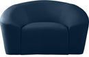 Riley Navy Velvet Chair - Town Of Bargains Furniture - NY