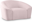Riley Pink Velvet Chair - Town Of Bargains Furniture - NY