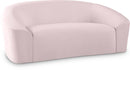 Riley Pink Velvet Loveseat - Town Of Bargains Furniture - NY