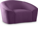 Riley Purple Velvet Chair - Town Of Bargains Furniture - NY
