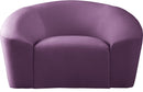 Riley Purple Velvet Chair - Town Of Bargains Furniture - NY
