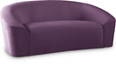 Riley Purple Velvet Loveseat - Town Of Bargains Furniture - NY