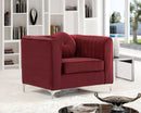 Isabelle Burgundy Velvet Chair