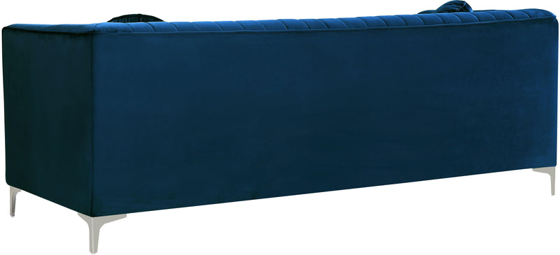 Isabelle Navy Velvet Sofa - Town Of Bargains Furniture - NY