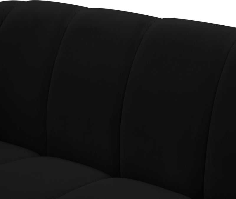 Elijah Black Velvet Loveseat - Town Of Bargains Furniture - NY