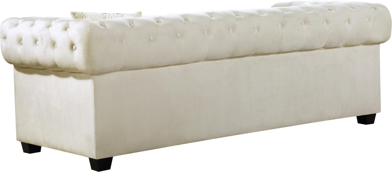 Bowery Cream Velvet Sofa - Town Of Bargains Furniture - NY