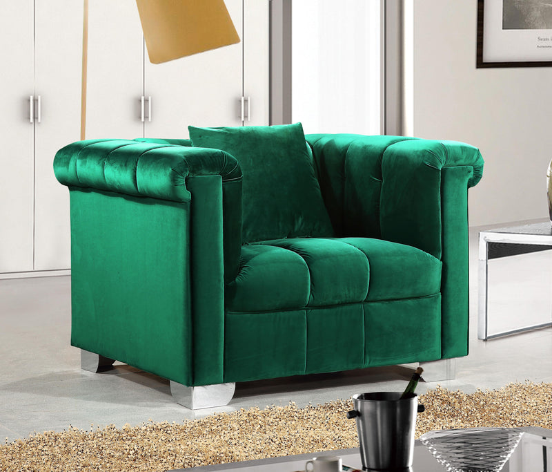 Kayla Green Velvet Chair