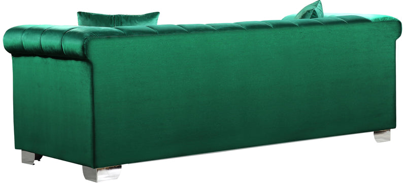 Kayla Green Velvet Sofa