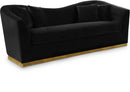 Arabella Black Velvet Sofa - Town Of Bargains Furniture - NY