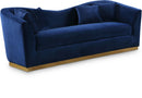 Arabella Navy Velvet Sofa - Town Of Bargains Furniture - NY