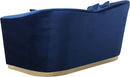 Arabella Navy Velvet Loveseat - Town Of Bargains Furniture - NY