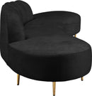 Divine Black Velvet 2pc. Sectional - Town Of Bargains Furniture - NY