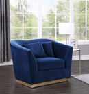 Arabella Navy Velvet Chair - Town Of Bargains Furniture - NY