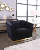 Arabella Black Velvet Chair - Town Of Bargains Furniture - NY