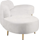 Divine Cream Velvet 2pc. Sectional - Town Of Bargains Furniture - NY