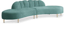 Divine Mint Velvet 2pc. Sectional - Town Of Bargains Furniture - NY