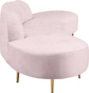 Divine Pink Velvet 2pc. Sectional - Town Of Bargains Furniture - NY
