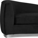 Julian Black Velvet Chaise - Town Of Bargains Furniture - NY
