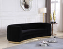 Julian Black Velvet Sofa - Town Of Bargains Furniture - NY