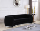 Julian Black Velvet Sofa - Town Of Bargains Furniture - NY