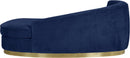 Julian Navy Velvet Chaise - Town Of Bargains Furniture - NY