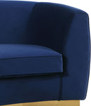 Julian Navy Velvet Sofa - Town Of Bargains Furniture - NY